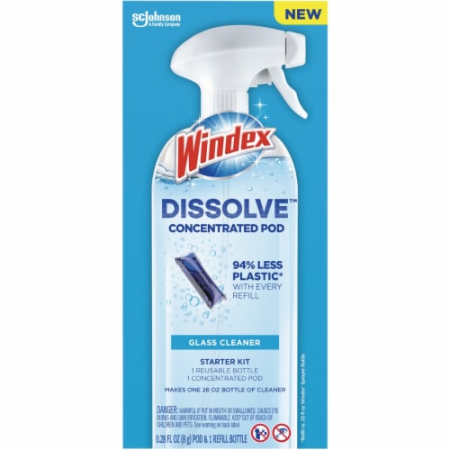 Windex® Glass Cleaner, Original Blue, Spray Bottle, 23 fl oz