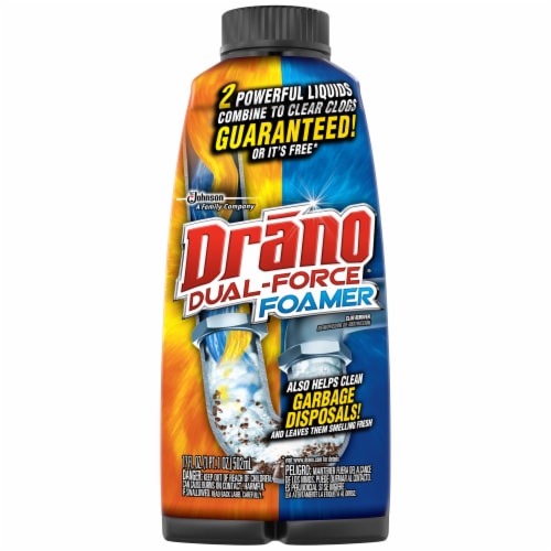 Drano Dual Force Foamer Liquid Clog Remover, 17 fl oz - Fry's Food Stores