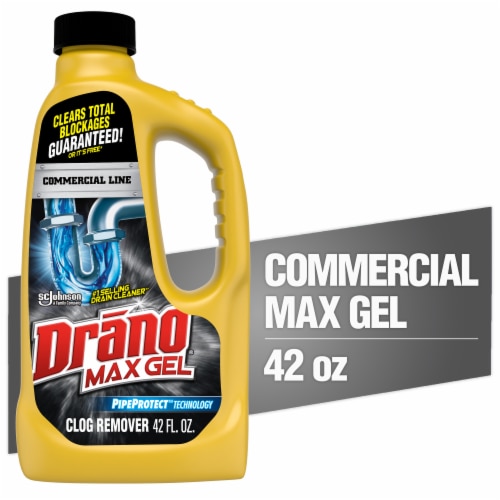 Drano 42 Oz. Commercial Line Max Gel Clog Remover 22118 Perspective: front