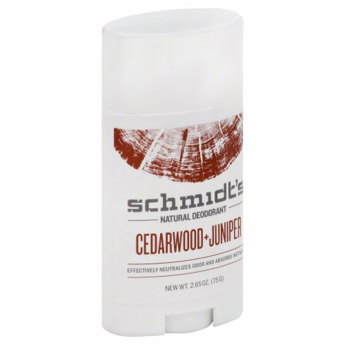 Schmidt's Cedarwood and Juniper Natural Deodorant Perspective: front