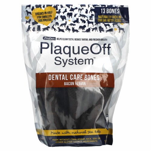 ProDen PlaqueOff System Dental Care Bones For Dogs Bacon 13 Bones