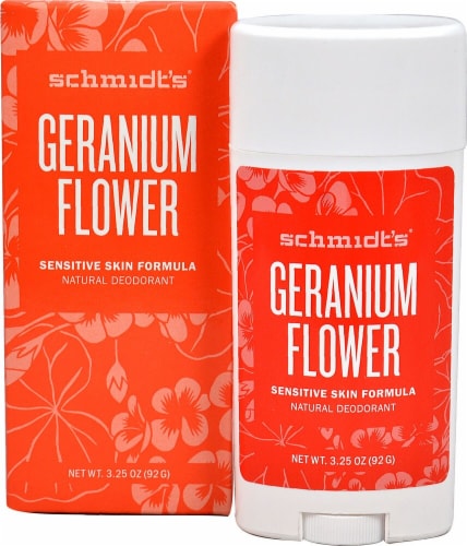 Schmidt's Geranium Flower Deodorant Perspective: front