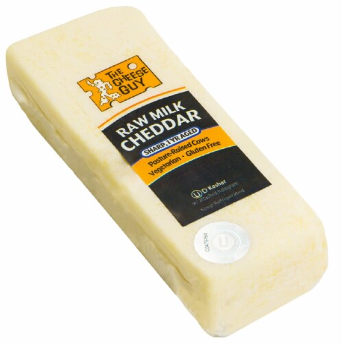 The Cheese Guy Raw Milk Sharp Cheddar Cheese Perspective: front