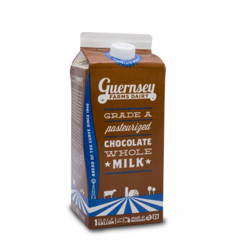 Guernsey Farms Dairy Grade A Pasteurized Chocolate Whole Milk Perspective: front