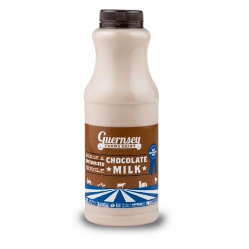 Guernsey Farms Dairy Grade A Pasteurized Chocolate Whole Milk Perspective: front