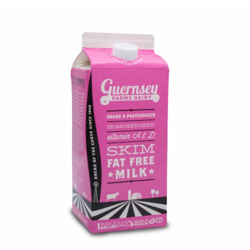 Guernsey Farms Dairy Skim Fat Free Milk Perspective: front
