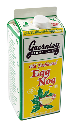 Guernsey Farms Dairy Old Fashioned Egg Nog Perspective: front