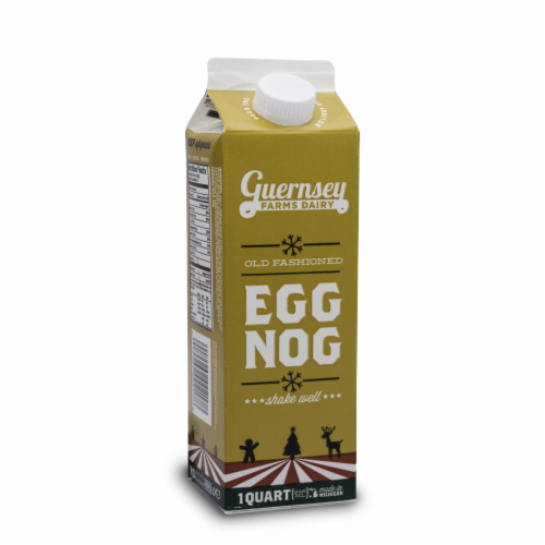 Guernsey Farms Dairy Old Fashioned Egg Nog Perspective: front