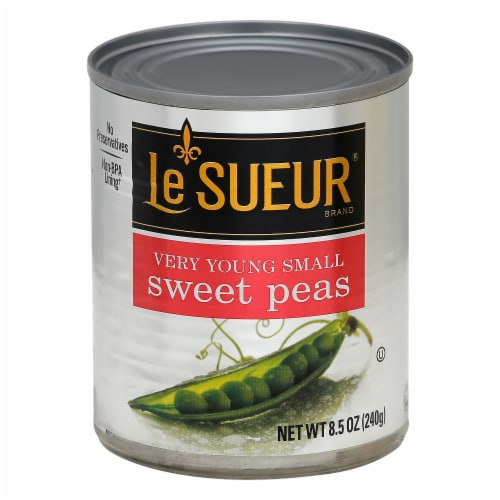 Le Sueur Very Young Small Early Peas Perspective: front