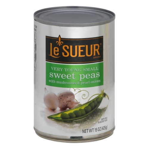 Le Sueur Very Young Small Sweet Peas with Mushrooms & Pearl Onions, Gluten-Free Perspective: front