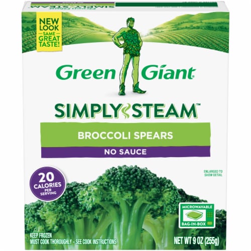 Green Giant Steamers Broccoli Spears Perspective: front