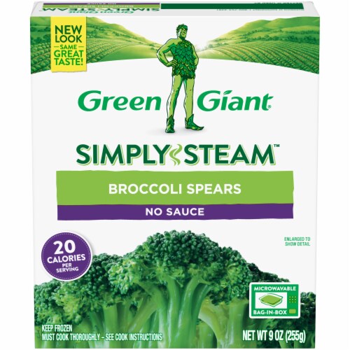 Green Giant Steamers Broccoli Spears Perspective: front
