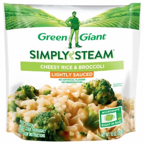 Green Giant Simply Steam Frozen Lightly Sauced Cheesy Rice & Broccoli