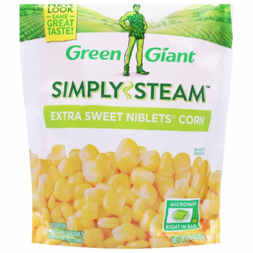 Green Giant® Simply Steam™ Extra Sweet Frozen Niblets Corn Perspective: front