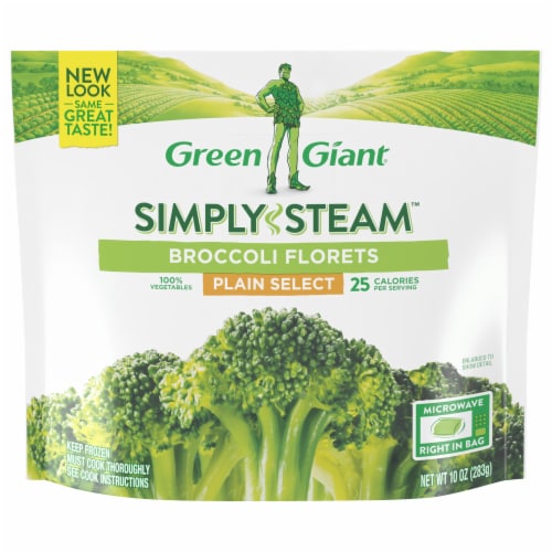 Green Giant Simply Steam Broccoli Florets Perspective: front