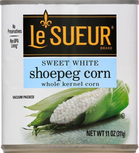 Le Sueur Tender White Whole Kernel Shoepeg Corn Perspective: front