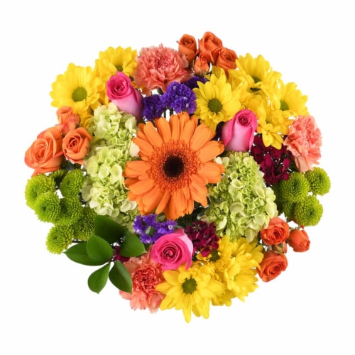 Colors of Spring Sunshine Floral Bouquet Perspective: front