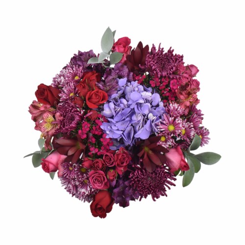Valentine's Day Premium Rose Bouquet Perspective: front