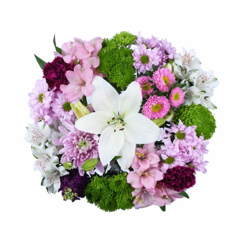 Mother's Day Serene Mom Sunshine Fresh Flower Bouquet Perspective: front