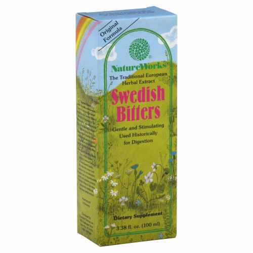 Nature Works Swedish Bitters Dietary Supplement Perspective: front