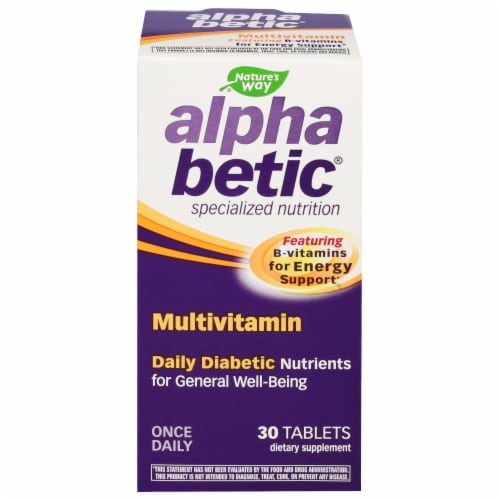 Nature's Way Alpha Betic® Multi Vitamin Tablets Perspective: front