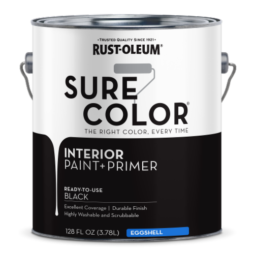 Rust-Oleum® SureColor® Interior Eggshell Paint Primer - Black, 2 ct / 128  fl oz - Ralphs