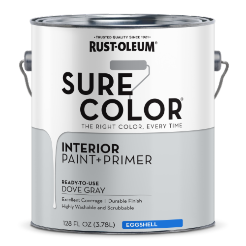 Rust-Oleum® Sure Color® Interior Wall Paint - Dove Gray Perspective: front