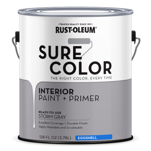 Rust-Oleum® Sure Color® Interior Wall Paint - Storm Gray Perspective: front