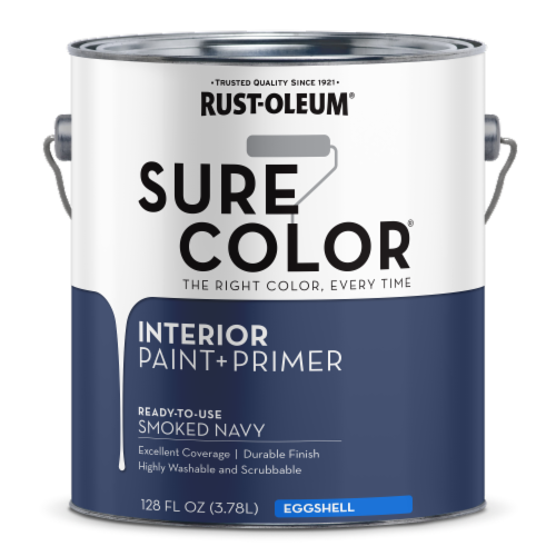 Rust-Oleum® Sure Color® Interior Wall Paint - Smoked Navy Perspective: front