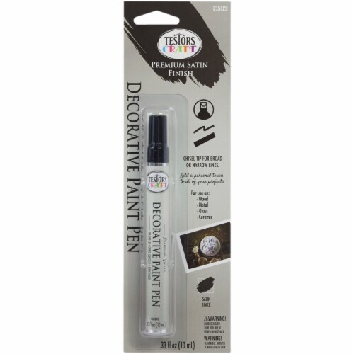 Testors® Craft Decorative Paint Pen - Satin Black Perspective: front