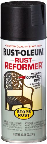 Rust-Oleum® Stops Rust® Rust Reformer Spray Paint - Black Perspective: front