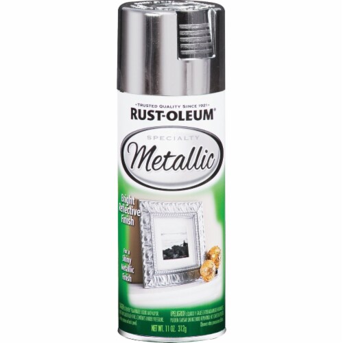 Rust-Oleum® Specialty Metallic Satin Spray Paint - Silver Perspective: front