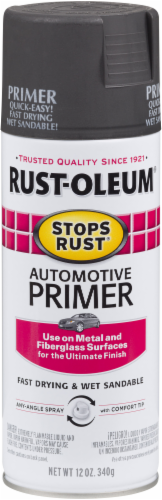 Rust-Oleum Stops Rust® Automotive Primer Spray Paint - Dark Gray Perspective: front