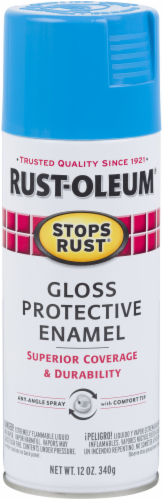 Rust-Oleum® Stops Rust® Maui Blue Protective Enamel Gloss Spray Perspective: front