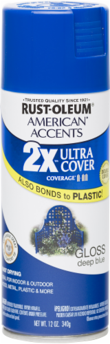 Rust-Oleum American Accents 2X Ultra Cover Gloss Spray Paint - Deep Blue Perspective: front
