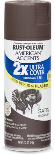 Rust-Oleum® American Accents Spray Paint - Satin Espresso Perspective: front