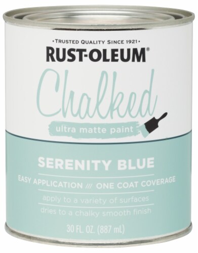 Rust-Oleum® Chalked Serenity Blue Ultra Matte Paint Perspective: front