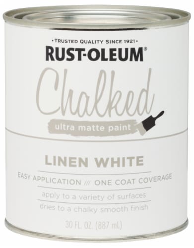 Rust-Oleum® Chalked Linen White Ultra Matte Paint Perspective: front