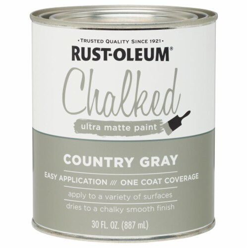 Rust-Oleum® Chalked Ultra Matte Paint - Country Gray Perspective: front