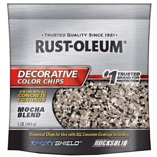 Rust-Oleum® Decorative Mocha Blend Color Chips Perspective: front