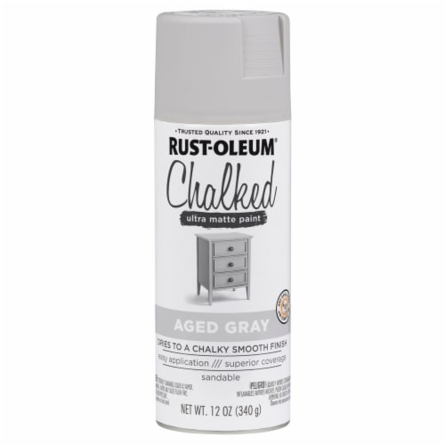 Rust-Oleum® Chalked Spray Paint - Aged Gray Perspective: front