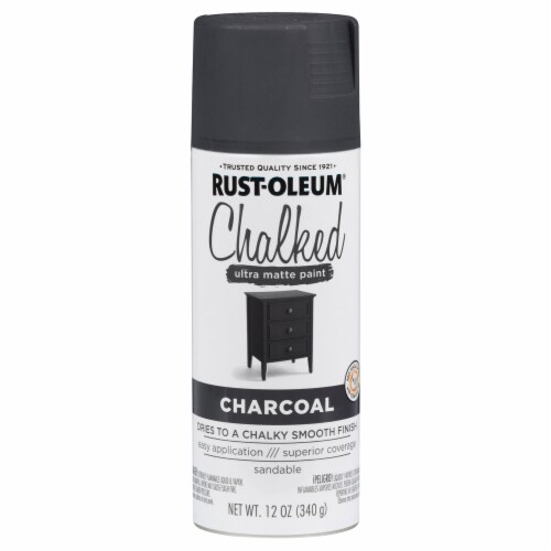 Rust-Oleum® Chalked Spray Paint - Charcoal Perspective: front