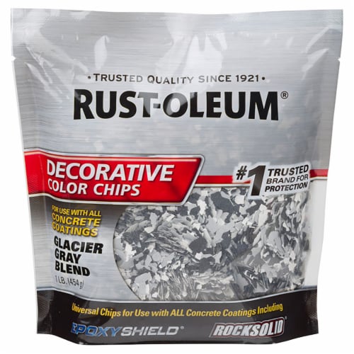 Rust-Oleum 312449 Decorative Color Chips Glacier Gray Blend 1LB Perspective: front