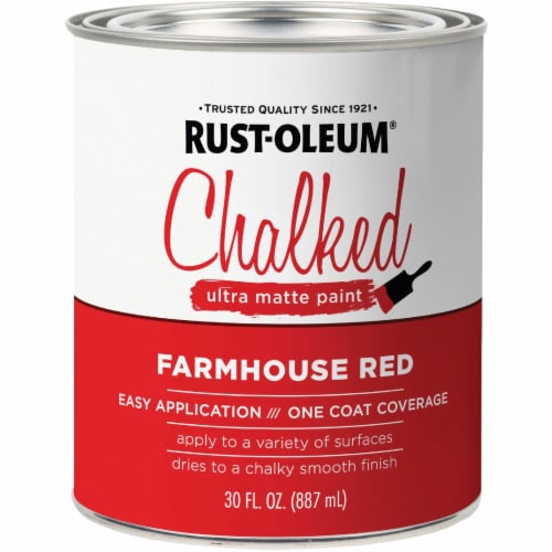 Rust-Oleum® Chalked Ultra Matte Paint - Farmhouse Red Perspective: front