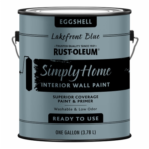 Rust-Oleum® Simply Home Eggshell Interior Wall Paint - Lakefront Blue Perspective: front