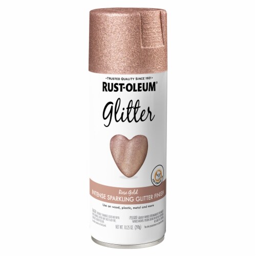 Rust-Oleum® Specialty Glitter Spray Paint and Sealer - Rose Gold Perspective: front