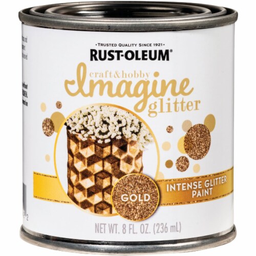 Rust-Oleum® Imagine Craft & Hobby Intense Gold Glitter Paint Perspective: front