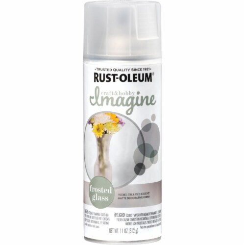Rust-Oleum 11 Oz. Frosted Glass Craft Spray Paint 354049 Perspective: front