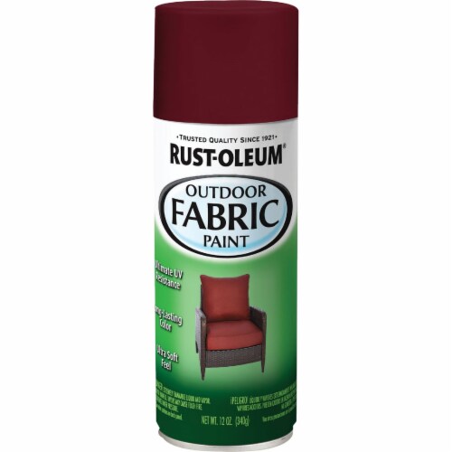 Rust-Oleum 12 Oz. Flat/Matte Outdoor Fabric Spray Paint, Dark Red 358831,  12Oz. - Harris Teeter