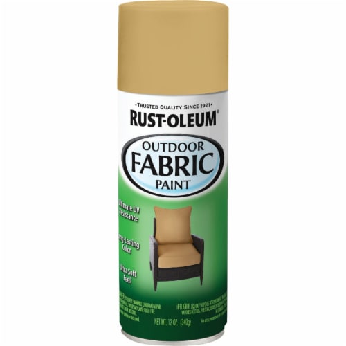 RustOleum 12 Oz. Flat/Matte Outdoor Fabric Spray Paint, Khaki 358834